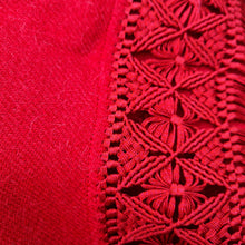 Load image into Gallery viewer, Red Alpaca Shawl 05