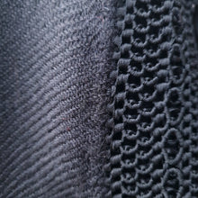 Load image into Gallery viewer, Black and blue Alpaca Shawl 07