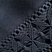 Load image into Gallery viewer, Black and yellow Alpaca Shawl 09