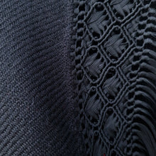 Load image into Gallery viewer, Black and Red Alpaca Shawl 12