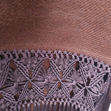 Load image into Gallery viewer, Brown Alpaca Shawl 14