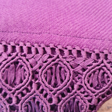 Load image into Gallery viewer, Purple Alpaca Shawl 21