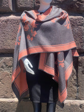 Load image into Gallery viewer, Reversible Alpaca Cape (A5)
