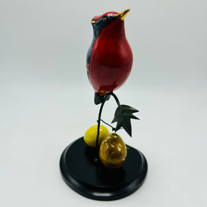 Elegant Ceramic Robin Sculpture