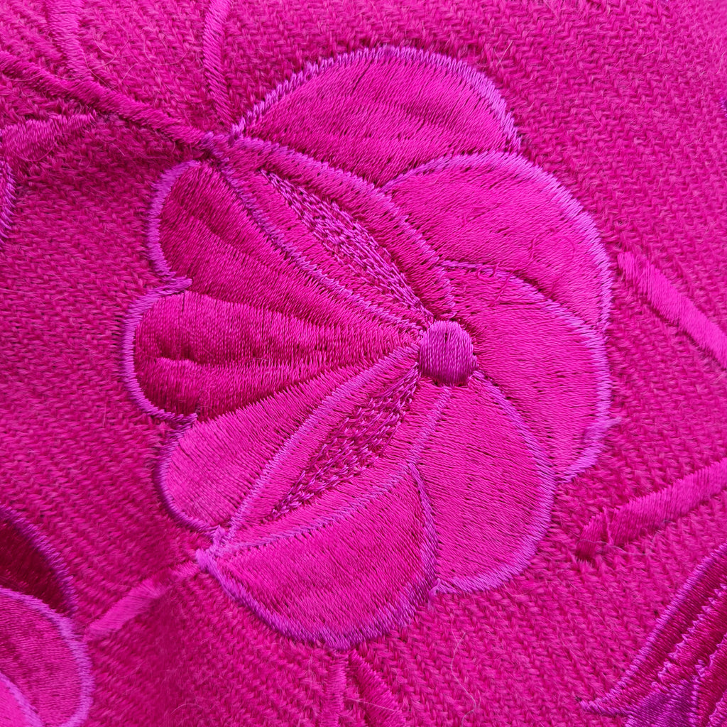 Fuchia Alpaca Shawl 01