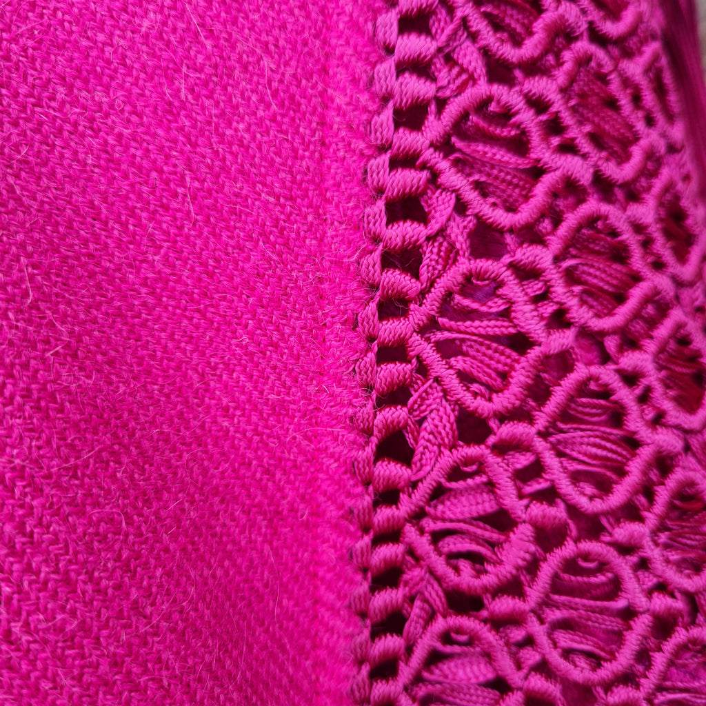 Fuchia Alpaca Shawl 01