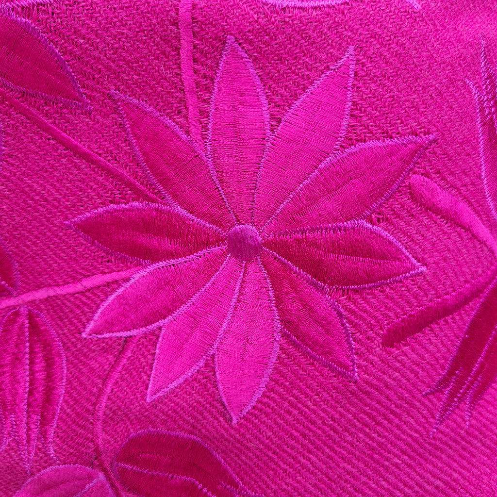 Fuchia Alpaca Shawl 02