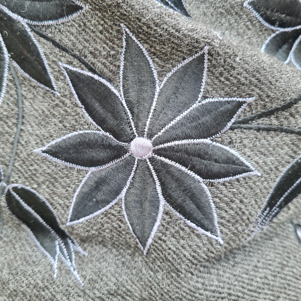 Grey Alpaca Shawl 03
