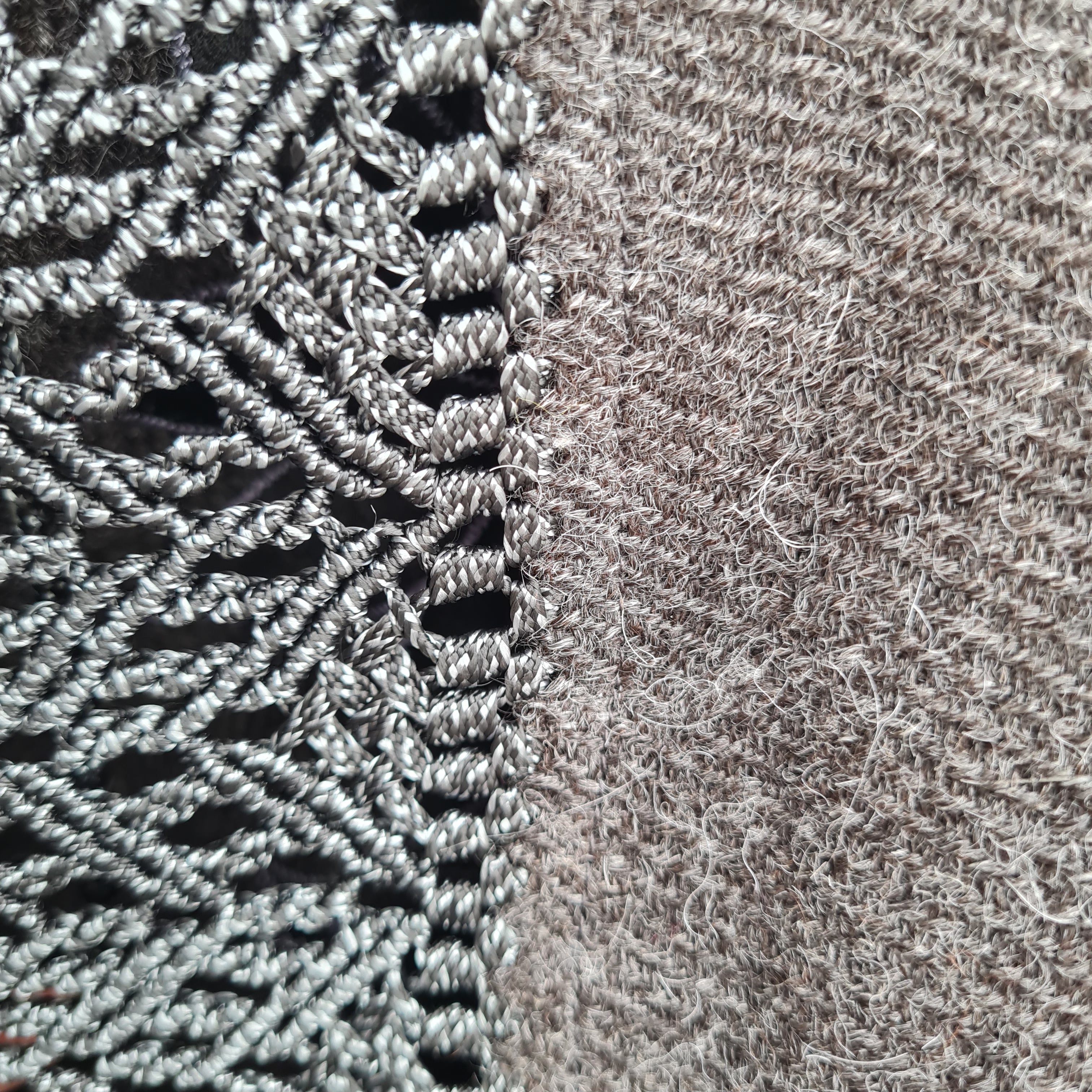 Grey Alpaca Shawl 03