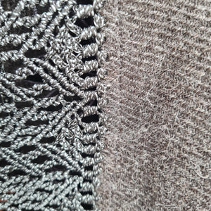 Grey Alpaca Shawl 03