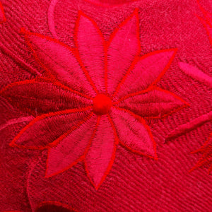 Red Alpaca Shawl 05