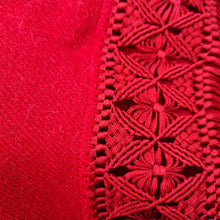 Load image into Gallery viewer, Red Alpaca Shawl 05
