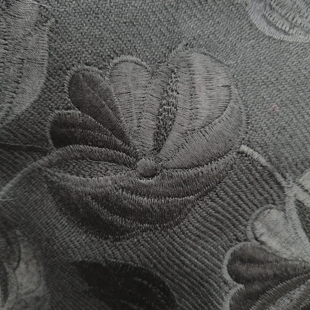 Black Alpaca Shawl 06