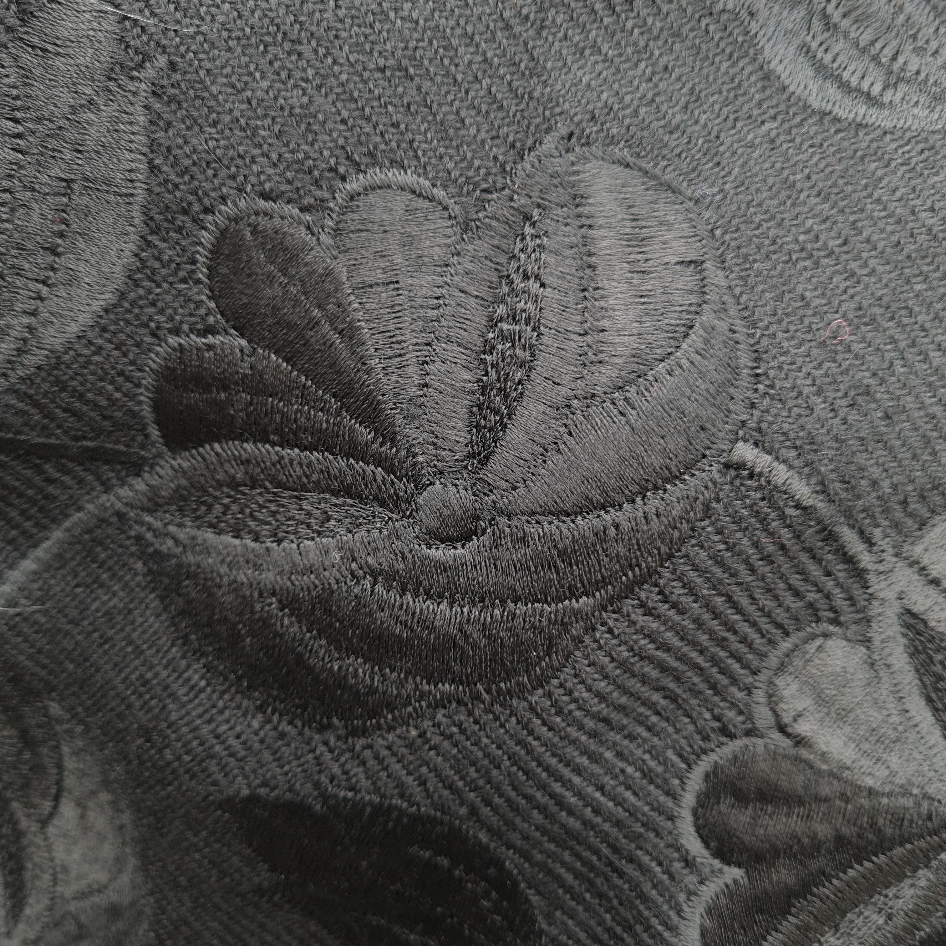 Black Alpaca Shawl 06