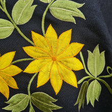 Load image into Gallery viewer, Black and yellow Alpaca Shawl 09
