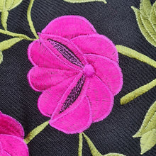 Load image into Gallery viewer, Black and pink Alpaca Shawl 10
