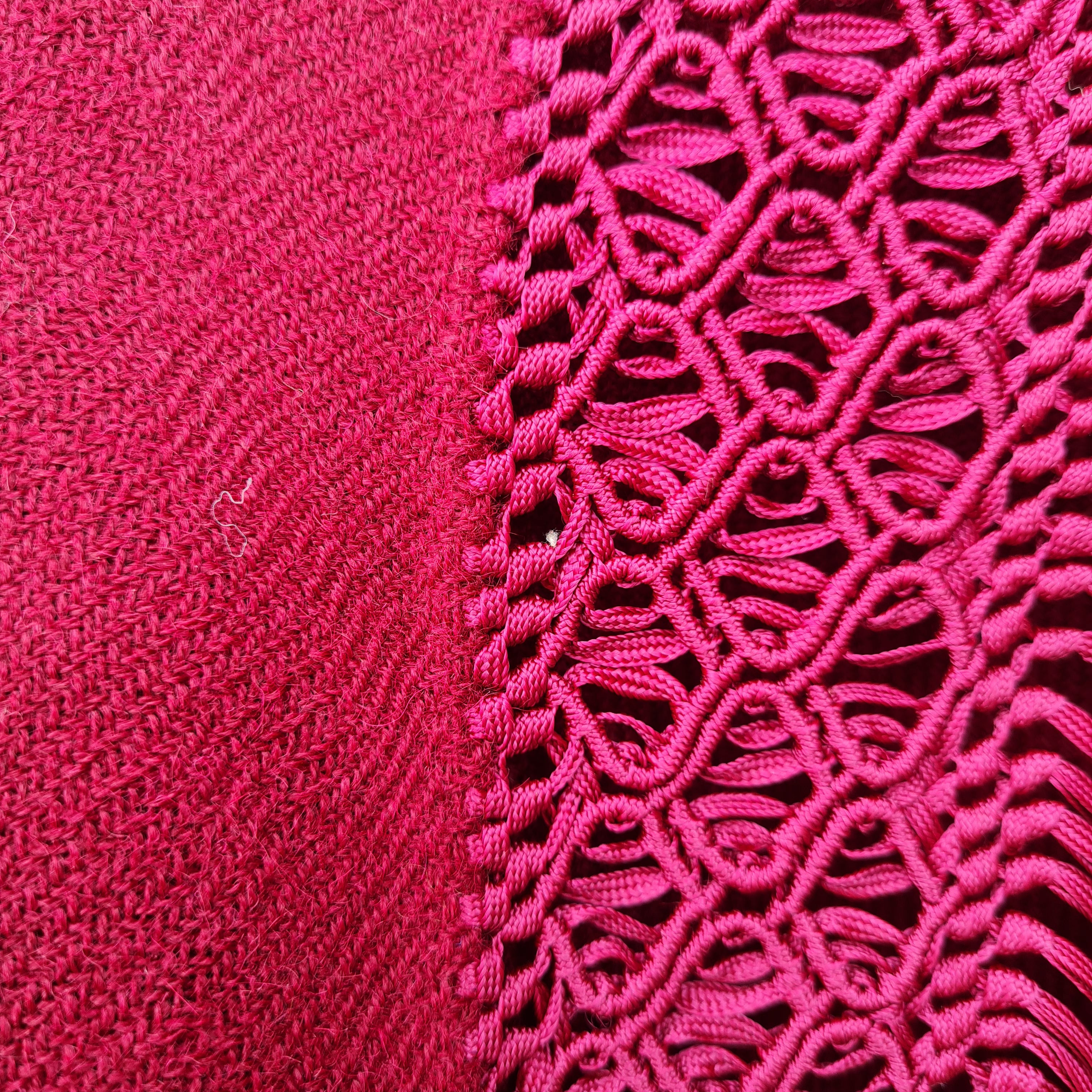 Wine Alpaca Shawl 19