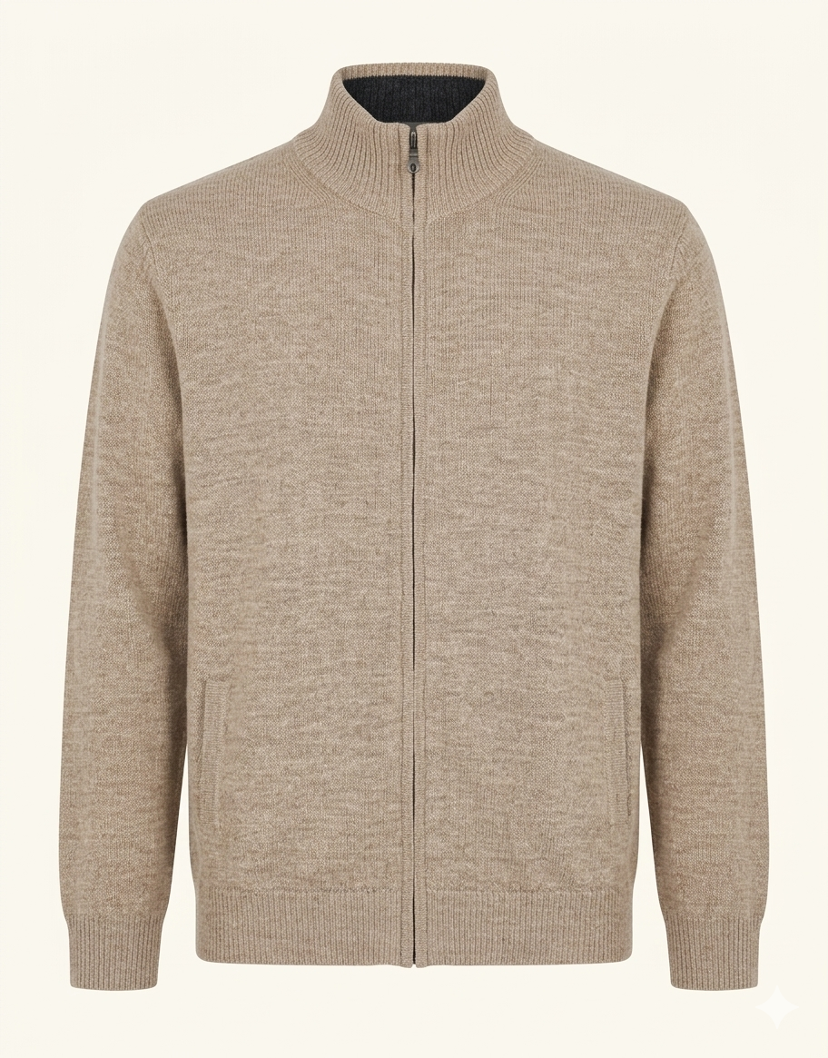 Men's Alpaca Sweater (Beige)