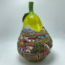 Load image into Gallery viewer, GREEN CERAMIC PEAR SCULPTURE 3L
