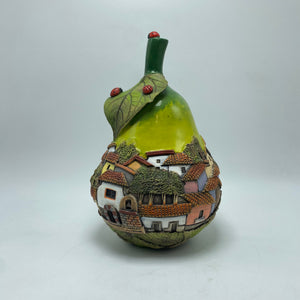 GREEN CERAMIC PEAR SCULPTURE 6M