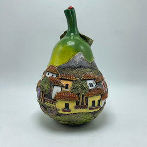 GREEN CERAMIC PEAR SCULPTURE 6M