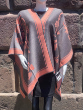 Load image into Gallery viewer, Reversible Alpaca Cape (A5)
