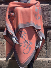 Load image into Gallery viewer, Reversible Alpaca Cape (A5)
