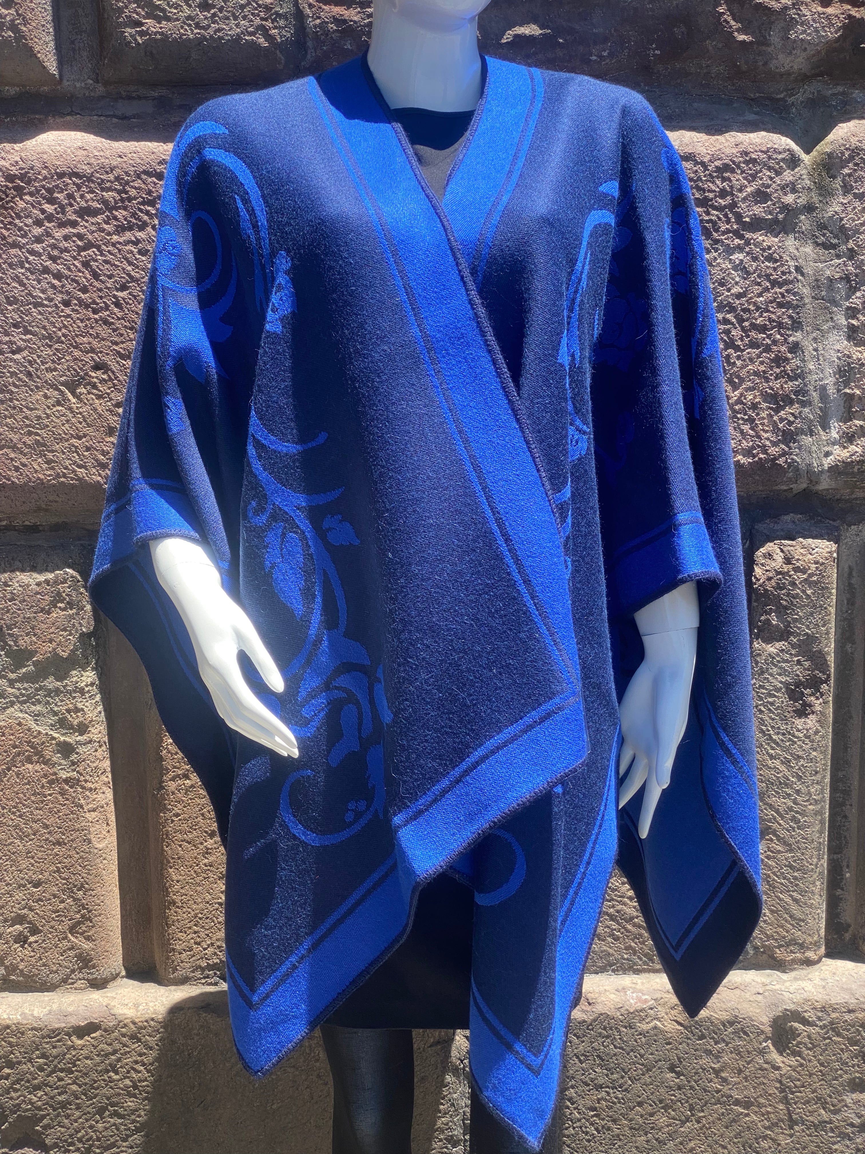 Reversible Alpaca Cape (A6)