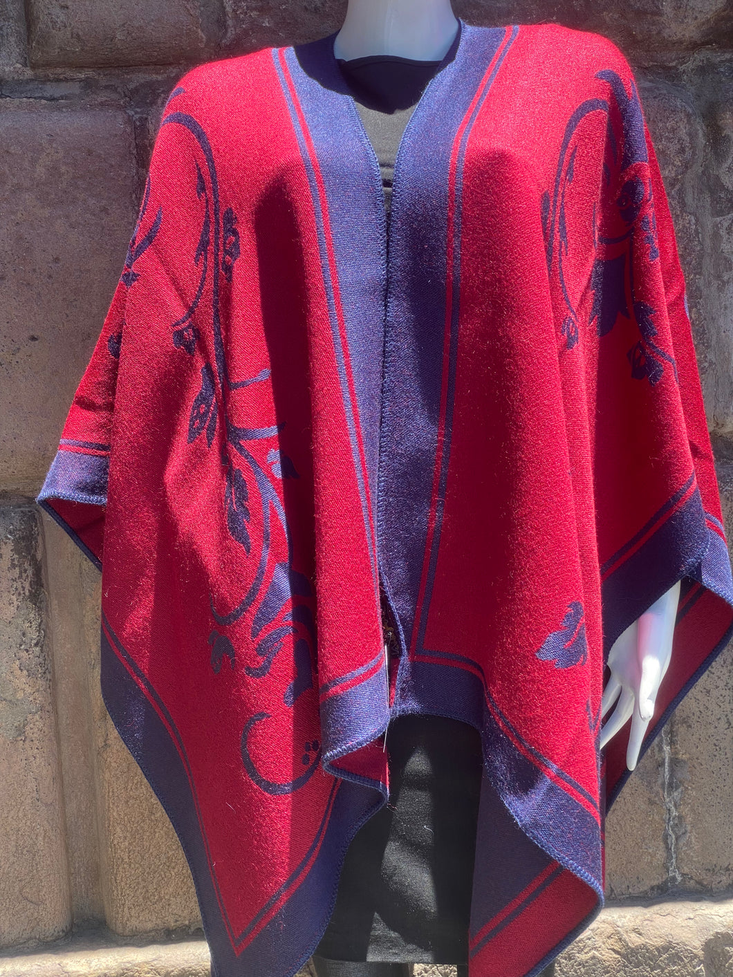 Reversible Alpaca Cape (A10)