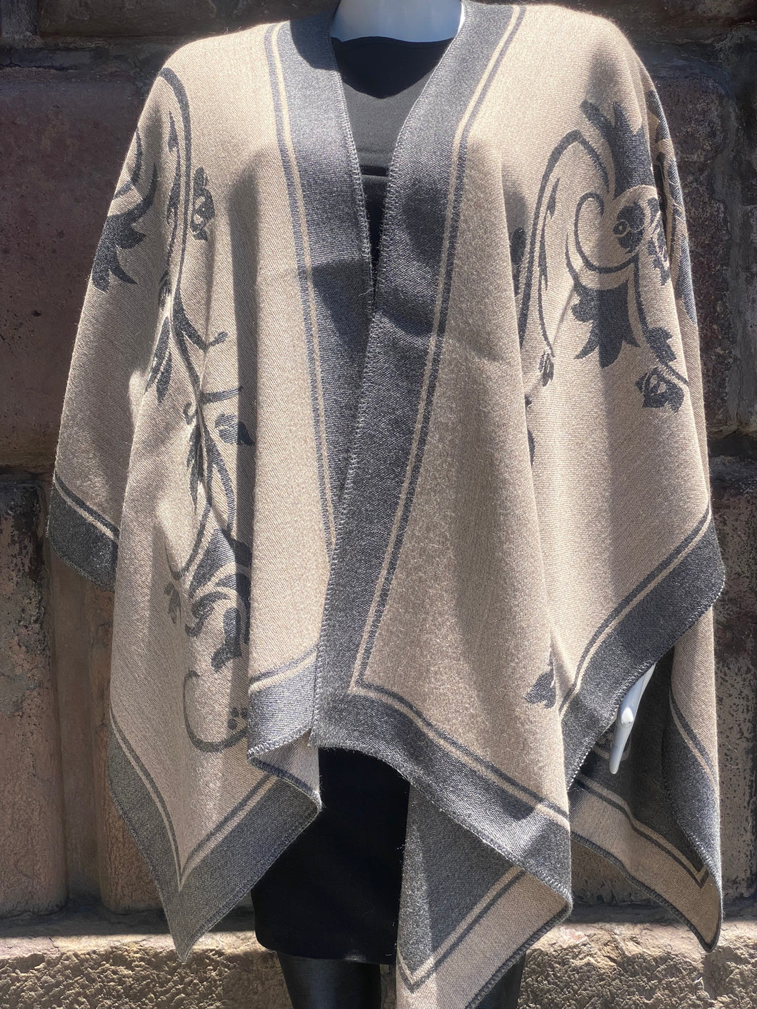 Reversible Alpaca Cape (A11)