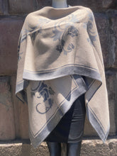 Load image into Gallery viewer, Reversible Alpaca Cape (A11)
