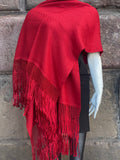 Handcrafted Alpaca Shawl with Silk Macrame Fringe (30)