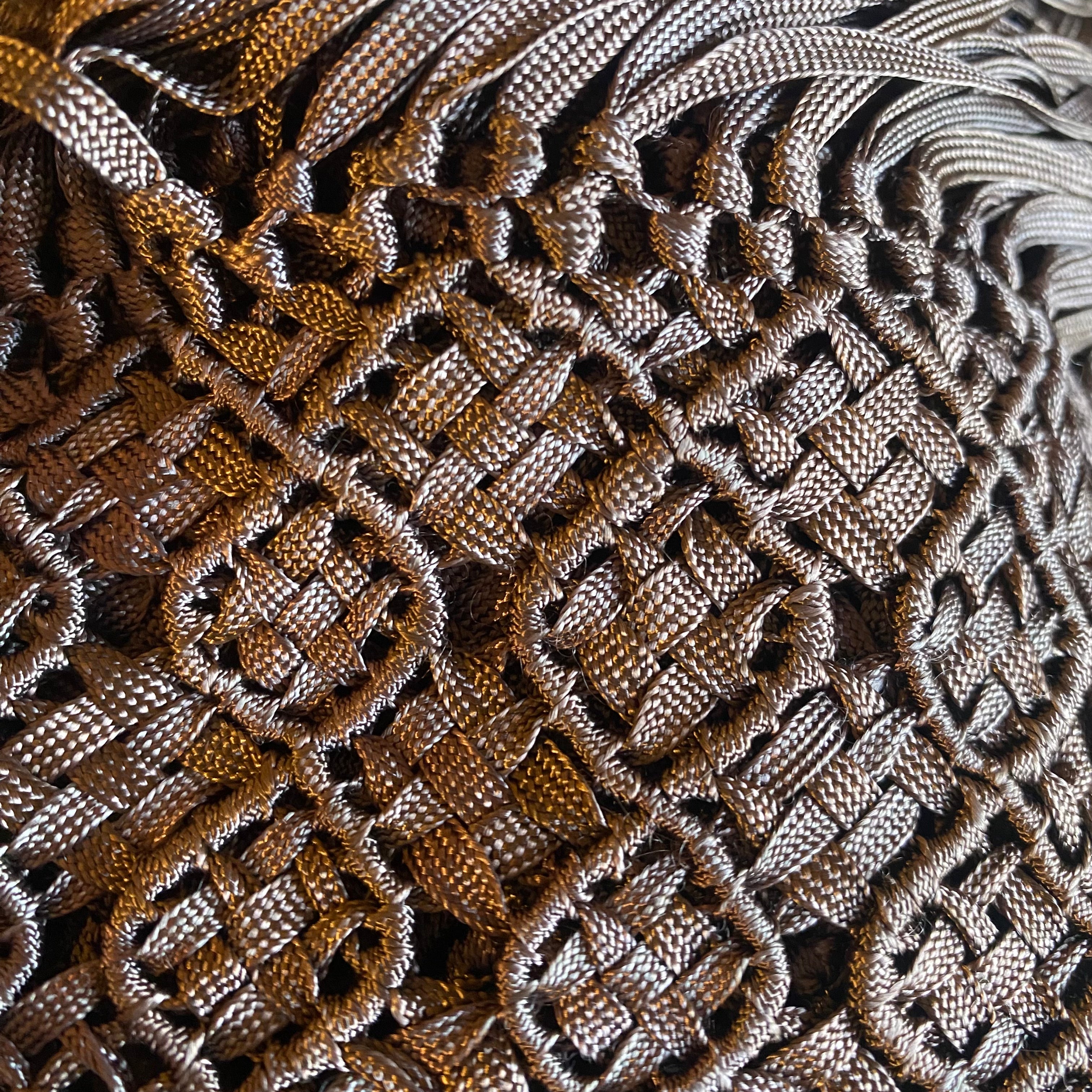 Handcrafted Alpaca Shawl with Silk Macrame Fringe (27)