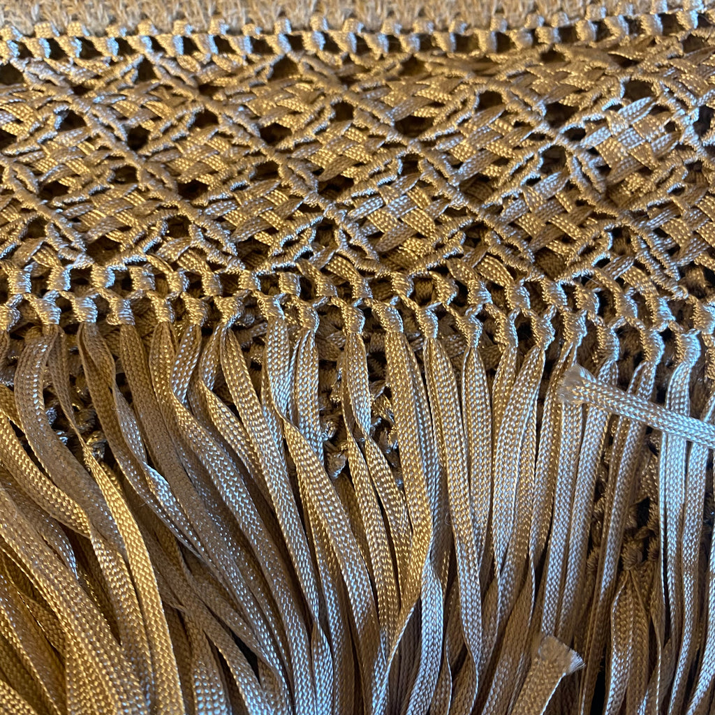 Handcrafted Alpaca Shawl with Silk Macrame Fringe (25)