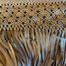Load image into Gallery viewer, Handcrafted Alpaca Shawl with Silk Macrame Fringe (25)
