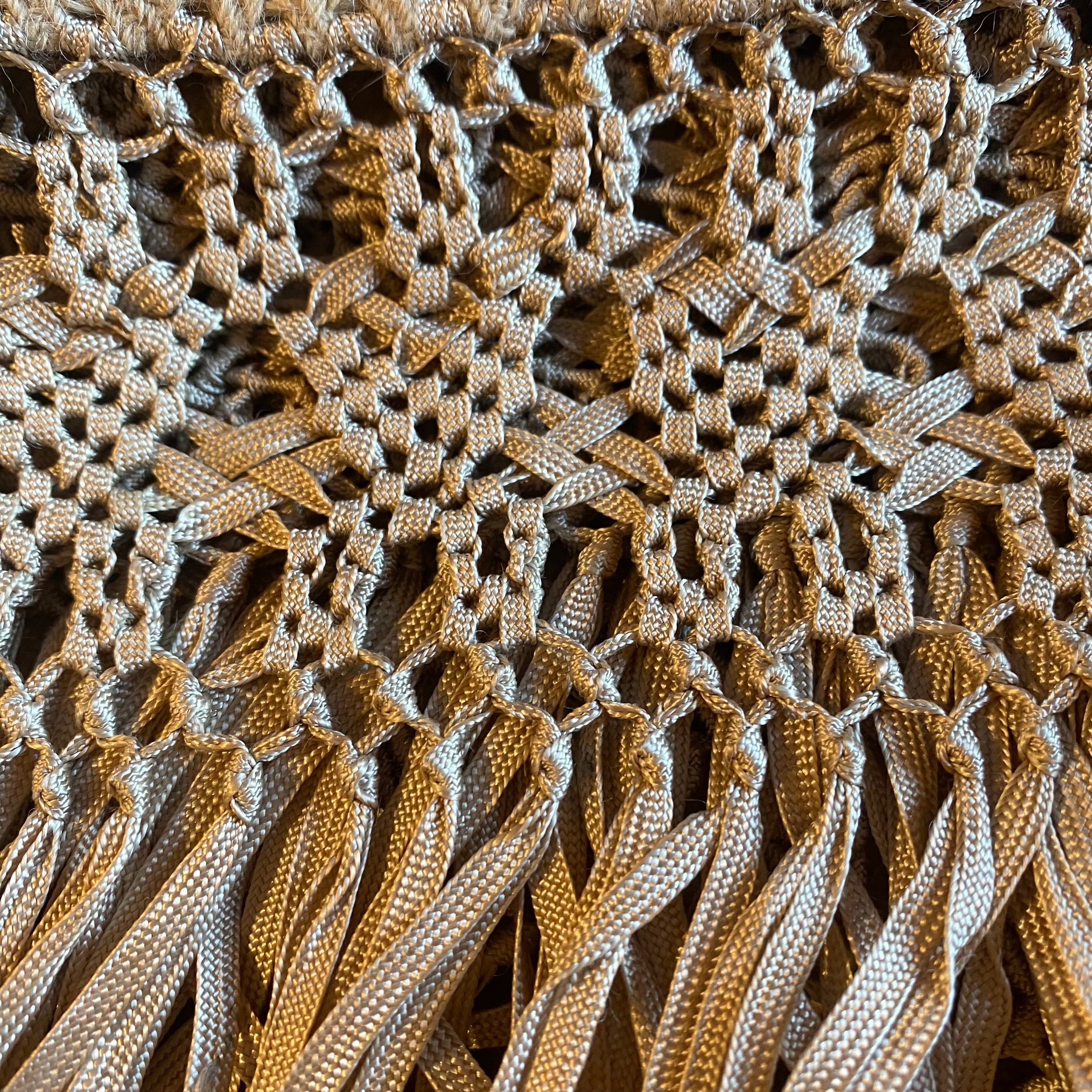 Handcrafted Alpaca Shawl with Silk Macrame Fringe (23)