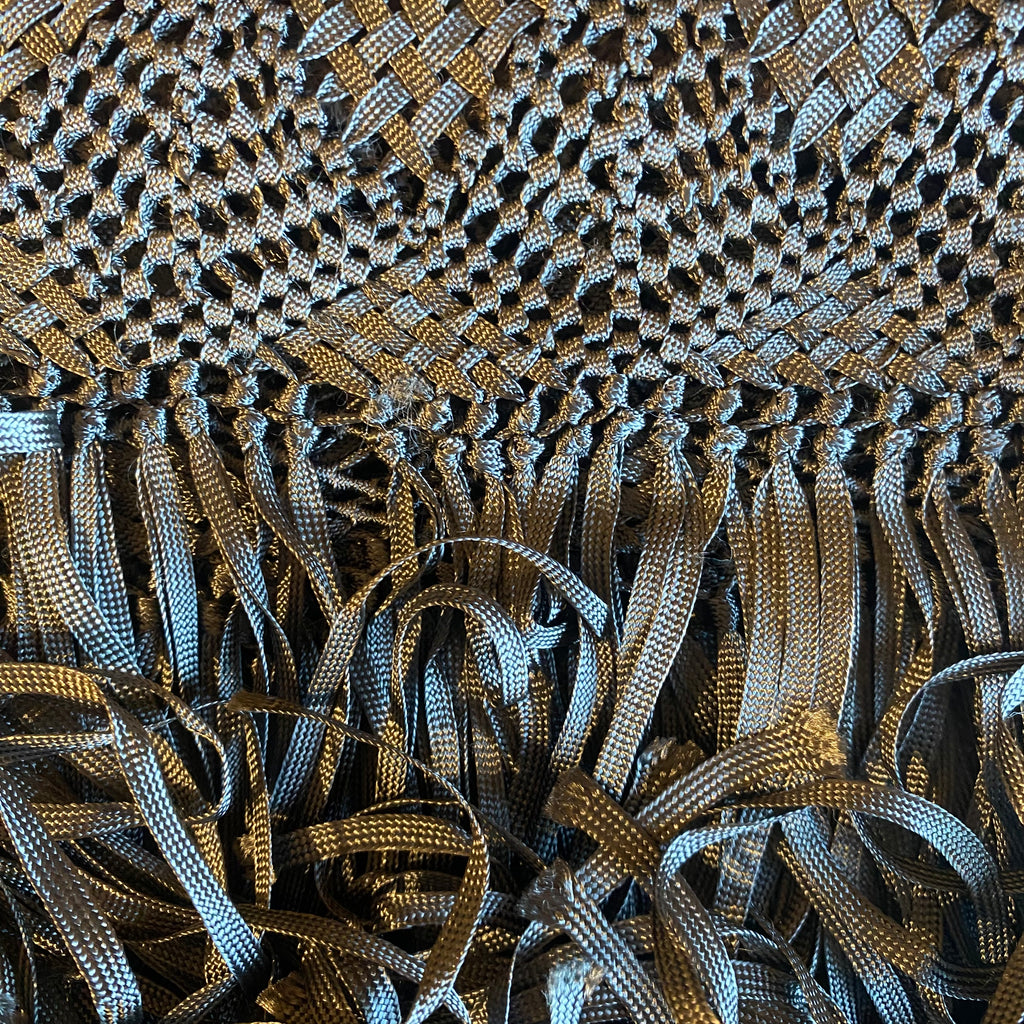 Handcrafted Alpaca Shawl with Silk Macrame Fringe (24)