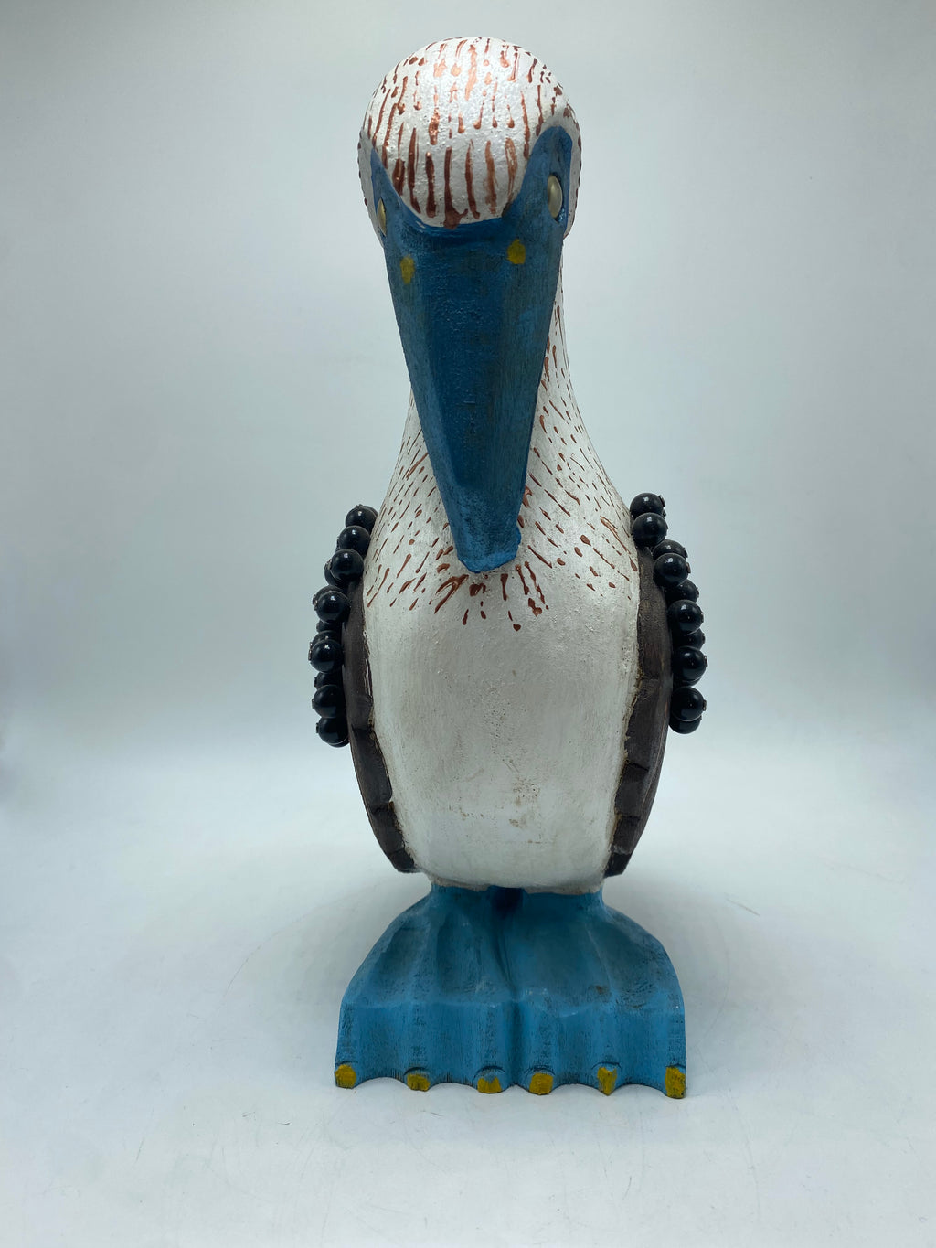 WOODEN BLUE FOOTED BOOBY N14