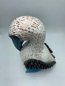 WOODEN BLUE FOOTED BOOBY N14