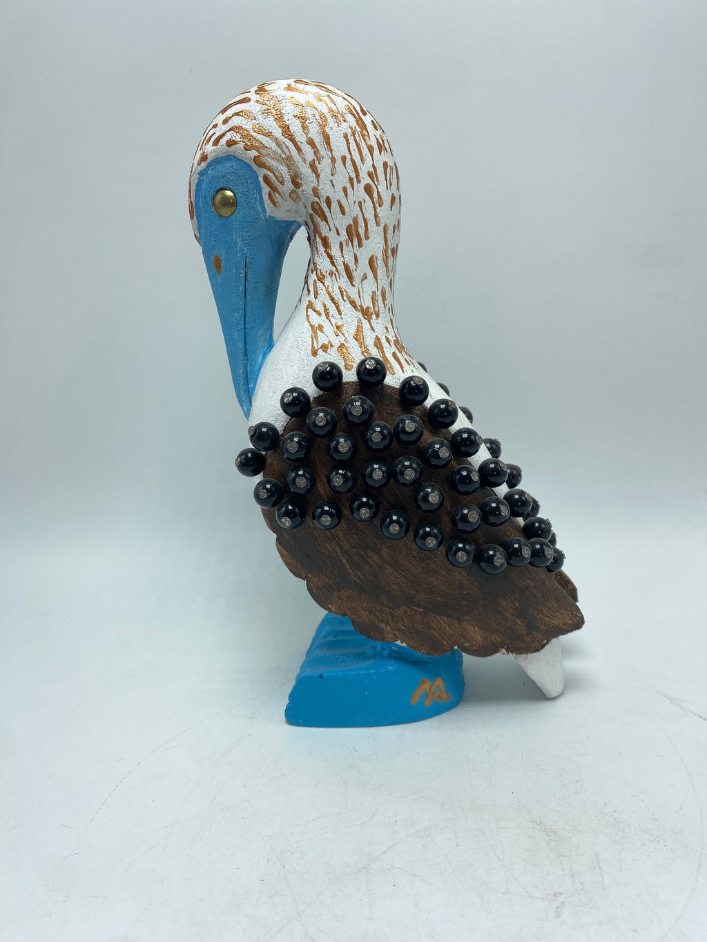 WOODEN BLUE FOOTED BOOBY N21