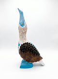 Blue-Footed Booby, Obsidian, handmade in Ecuador
