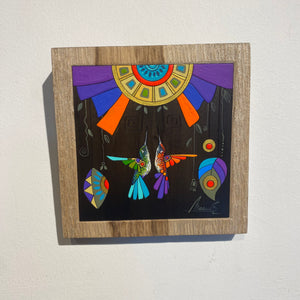 HUMMINGBIRD WOOD ART 13