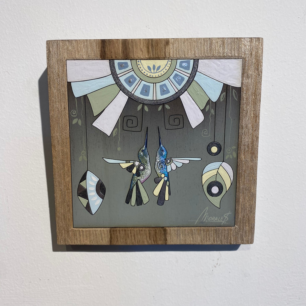 HUMMINGBIRD WOOD ART 15