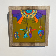 Load image into Gallery viewer, HUMMINGBIRD WOOD ART 16
