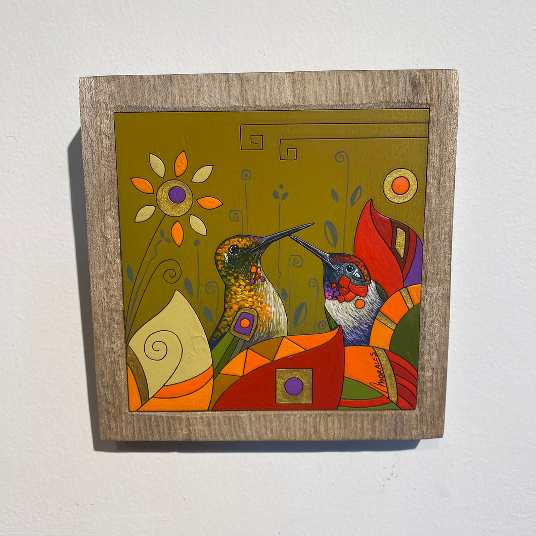 HUMMINGBIRD WOOD ART 7