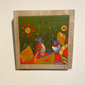 HUMMINGBIRD WOOD ART 9