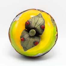 Load image into Gallery viewer, Yellow Ceramic Apple sculpture (medium)
