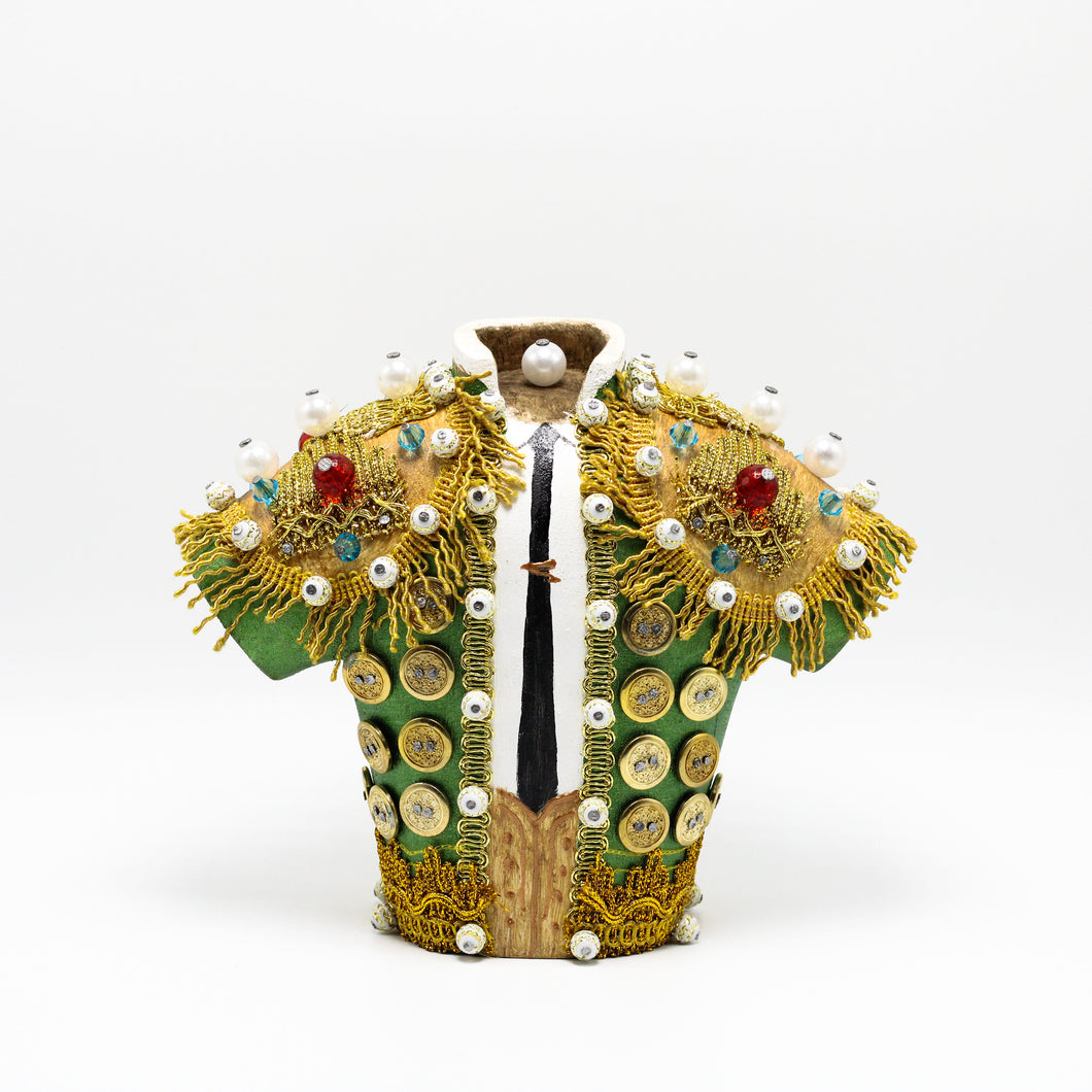 Green Bullfighter Jacket sculpture