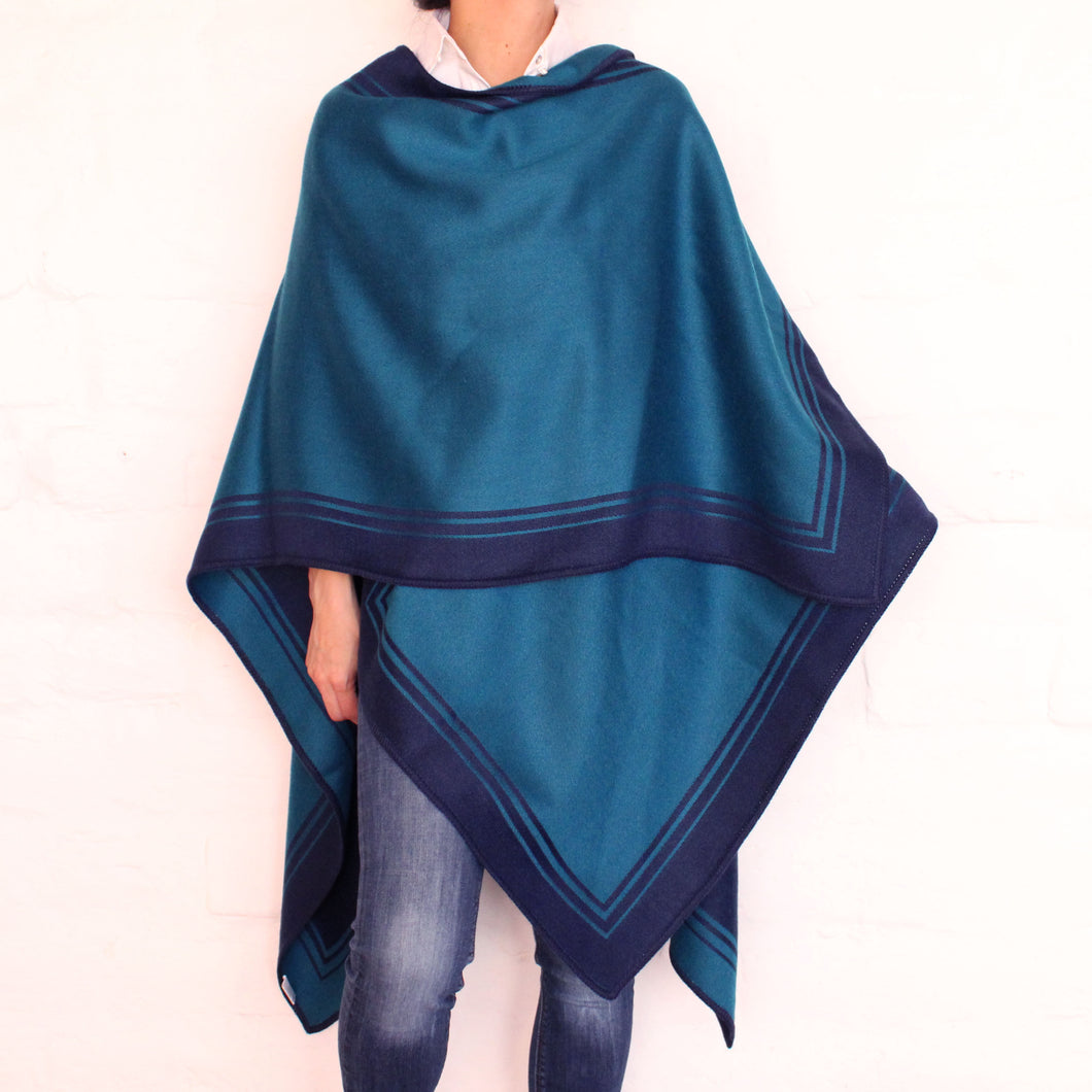 Turquoise and Blue Cape