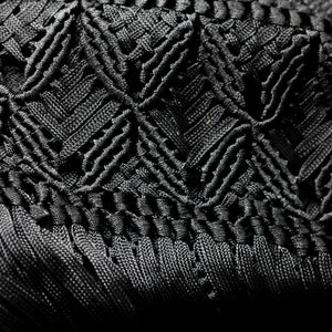 Black Shawl Yellow flowers